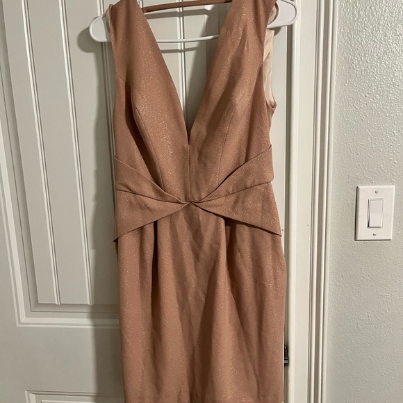 ASOS Shimmer gold mini dress - Picture 1 of 4